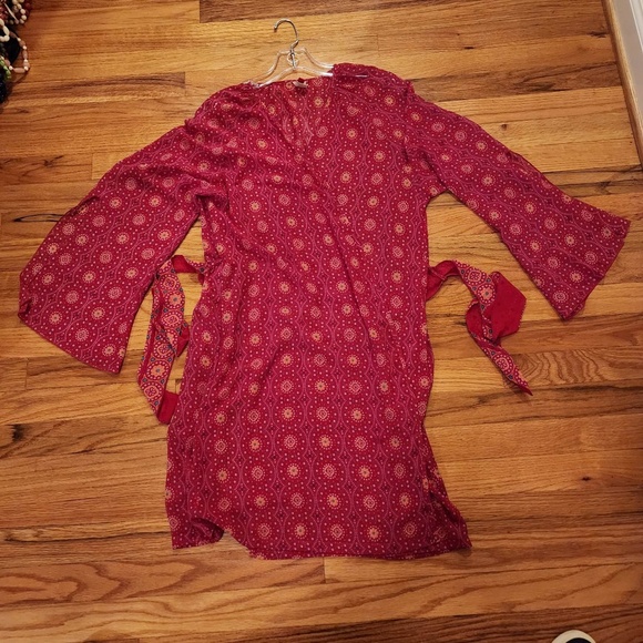 Josie Sheer Robe / Coverup with Tie and Pockets L - Picture 1 of 8